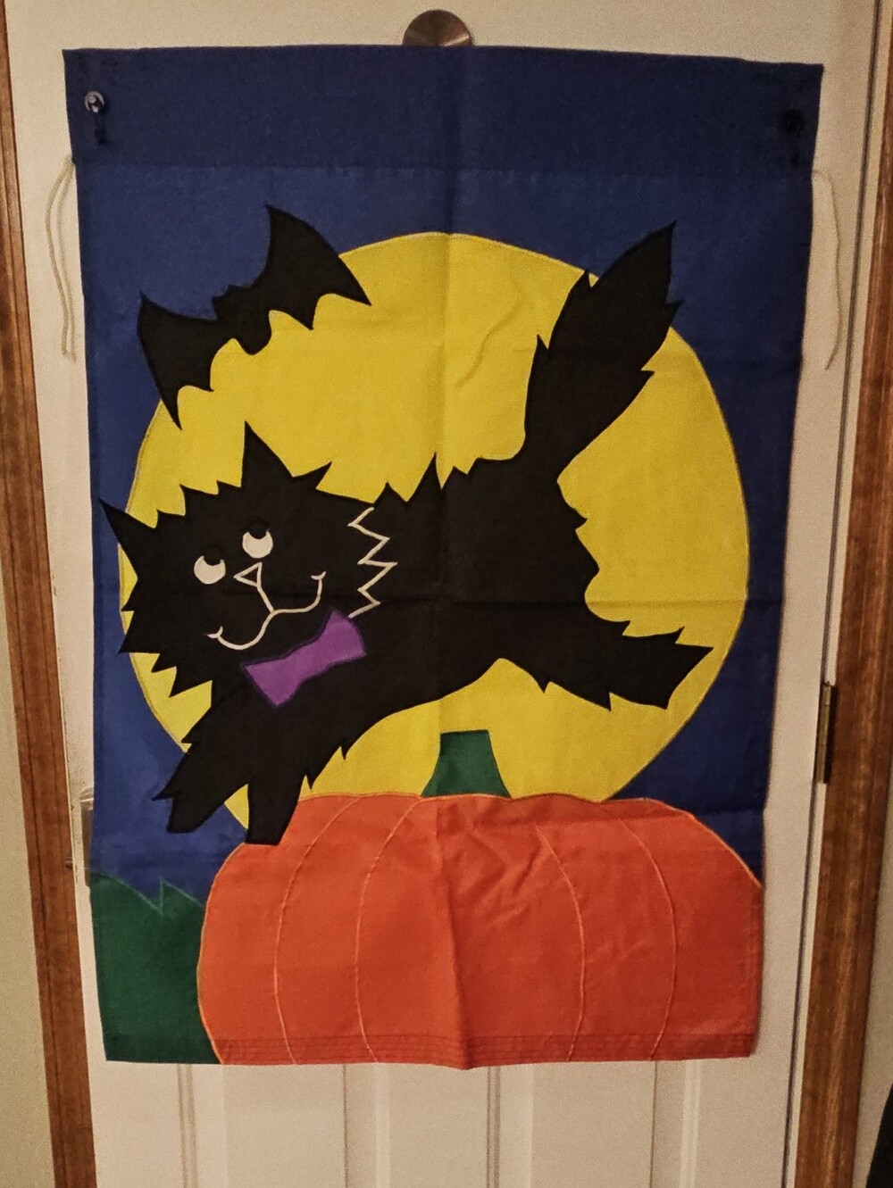 Halloween Cat & Bat Large Size Pole Flag